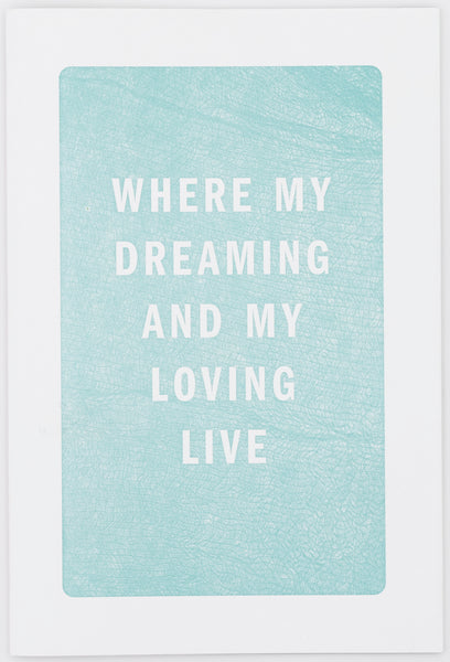 Where My Dreaming and My Loving Live: Poetry & the Body