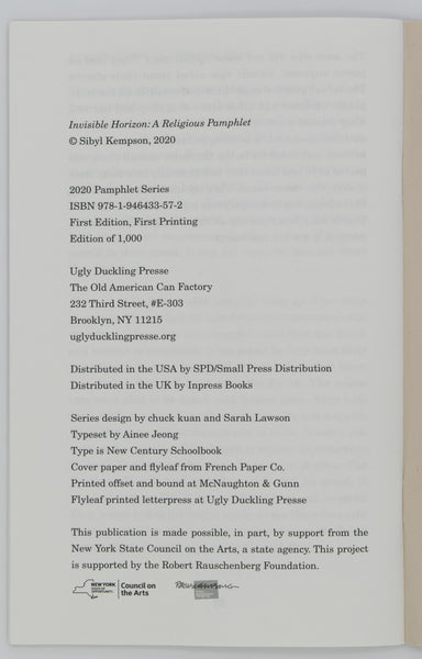Invisible Horizon: A Religious Pamphlet