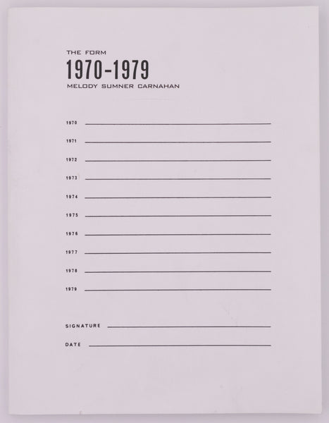 The Form: 1970–1979