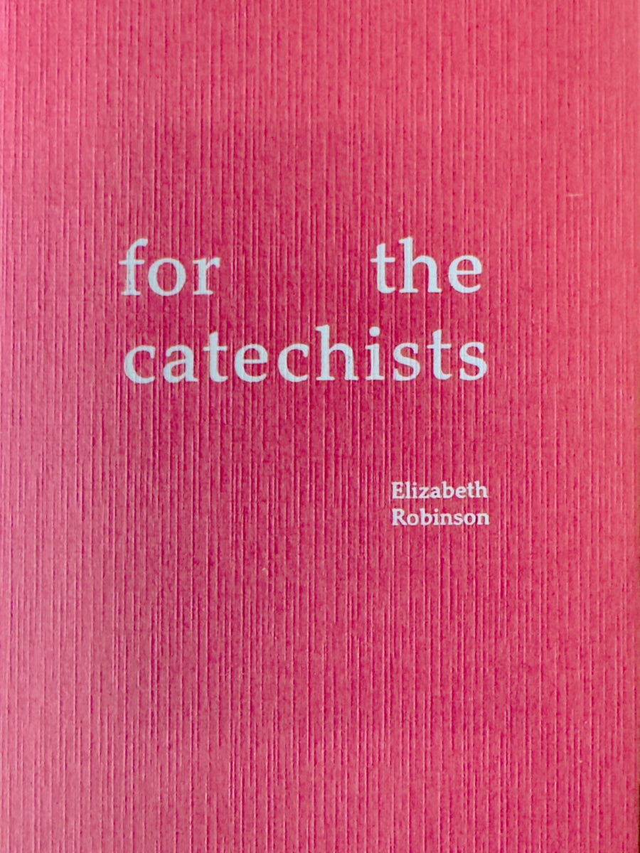 for the catechists