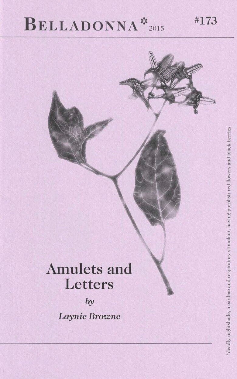 Amulets and Letters (Belladonna* #173)