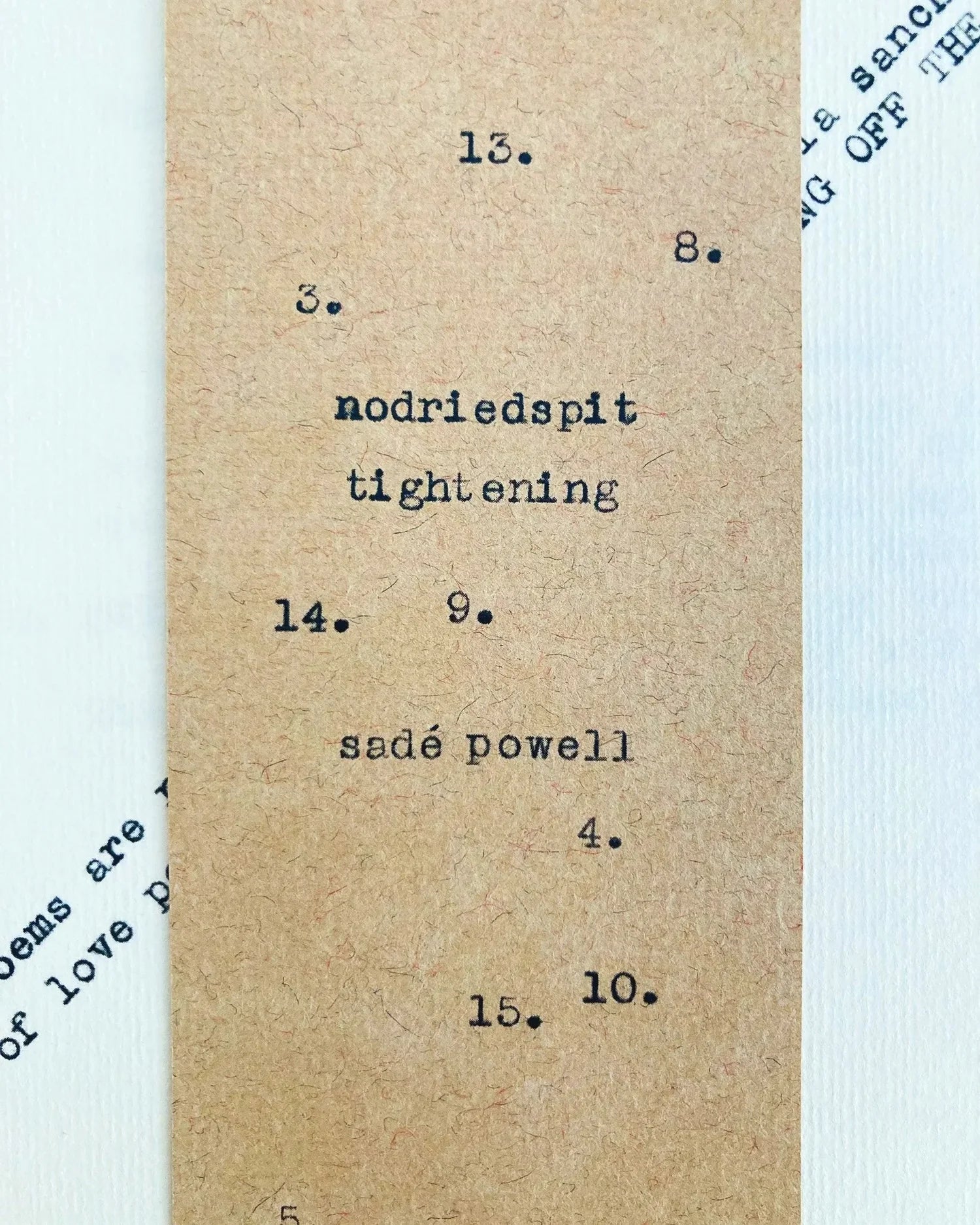 nodriedspit tightening