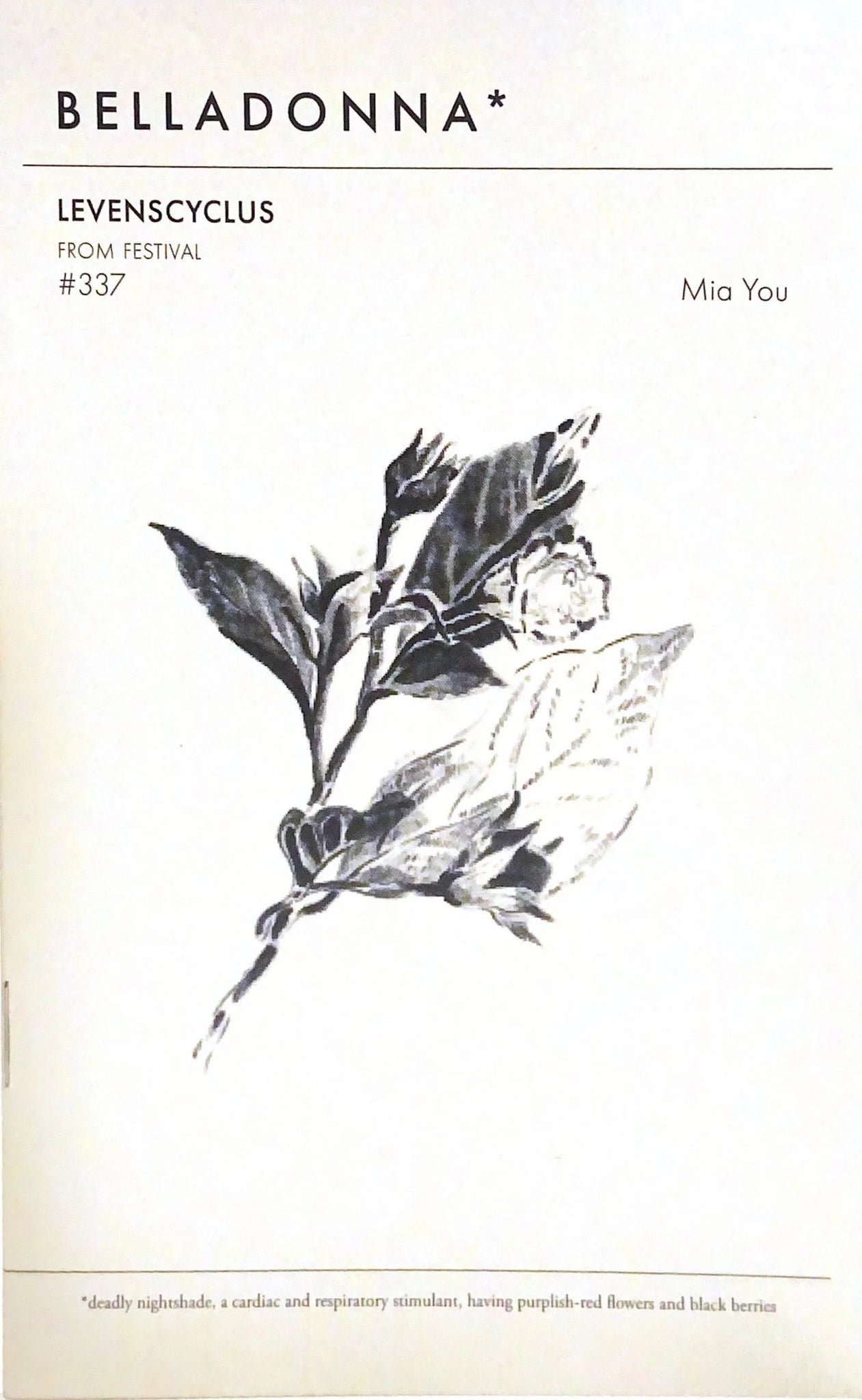 Levenscyclus ((Belladonna* #337)