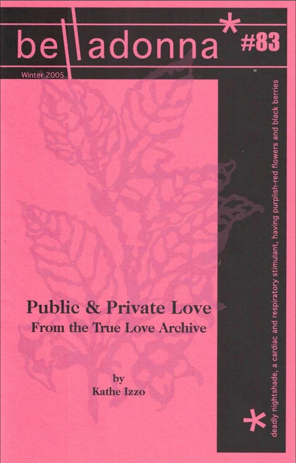 Public & Private Love (Belladonna* #83)