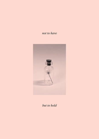 Not To Have, But To Hold
