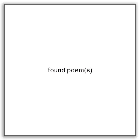 found poem(s)