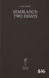 Semblance: Two Essays