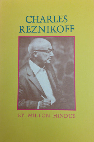 Charles Reznikoff: A Critical Essay