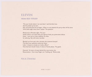 Eleven by Nick Demske (Unsigned)