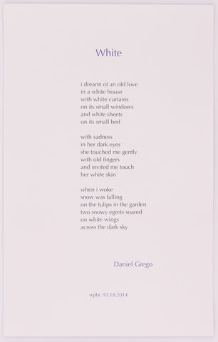 White (Unsigned) by Daniel Grego