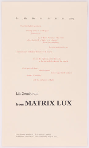 from Matrix Lux by Lila Zemborain (Unsigned)
