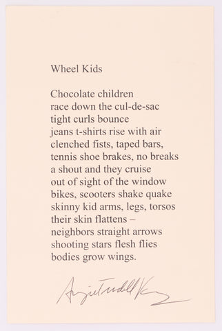 Wheel Kids by Angela Trudell Vasquez (Signed)