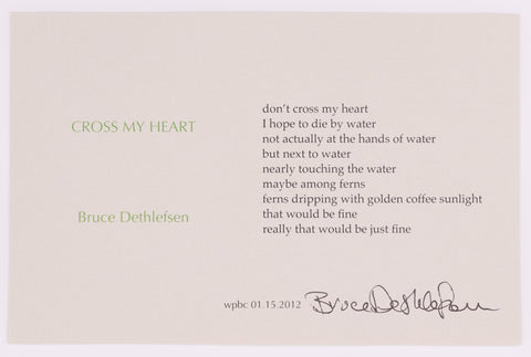 Cross My Heart by Bruce Dethlefsen