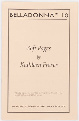 Soft Pages (Belladonna* #10)