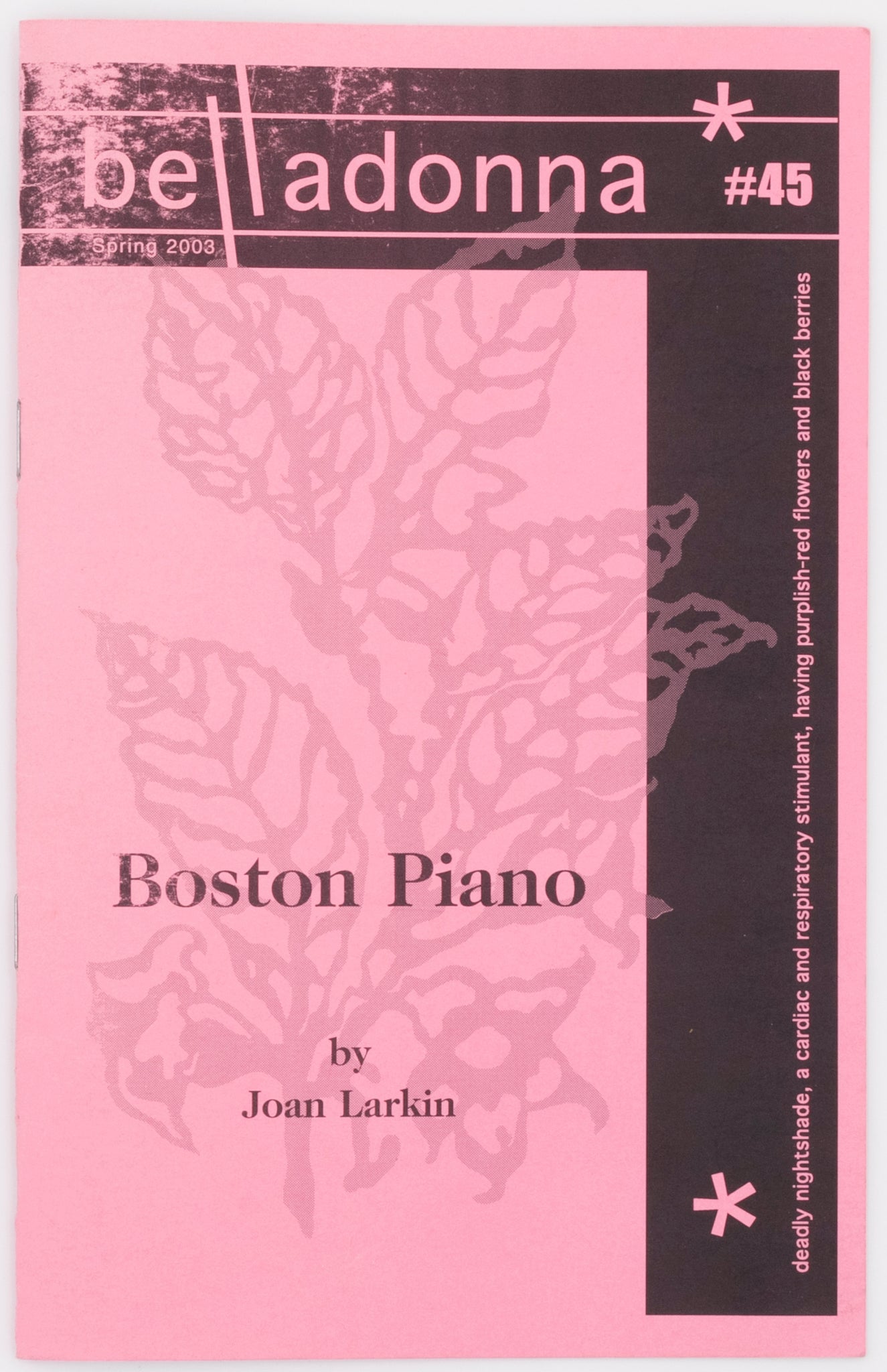 Boston Piano (Belladonna* #45)