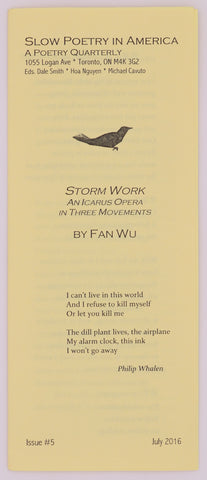 Slow Poetry in America | Issue #5: Storm Work: An Icarus Opera in Three Movements