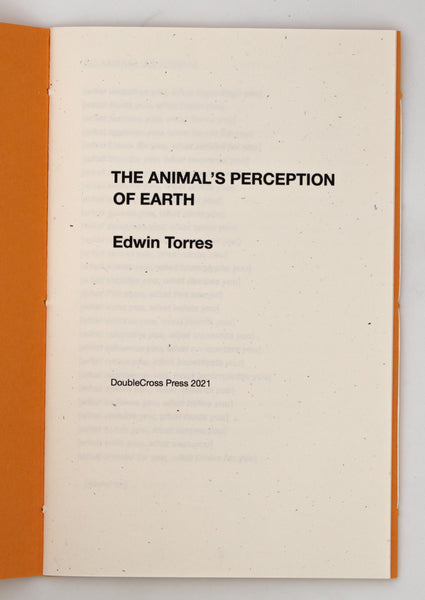 Recycling a Why That Rules Over My Sacred Sight and THE ANIMAL’S PERCEPTION OF EARTH