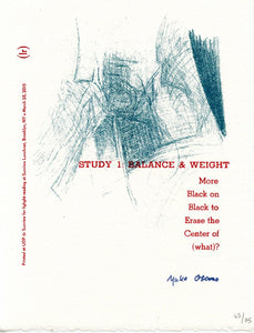Study 1: Balance & Weight
