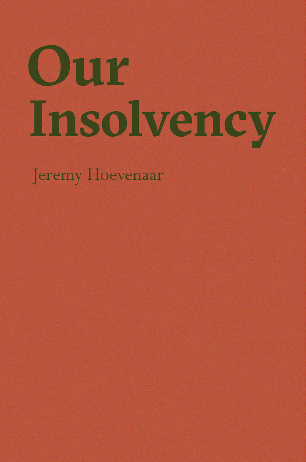 Our Insolvency