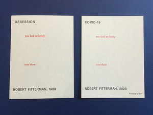 OBSESSION / COVID-19 by Robert Fitterman