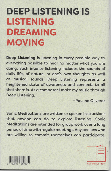 Sonic Meditations by 10 Deep Listeners